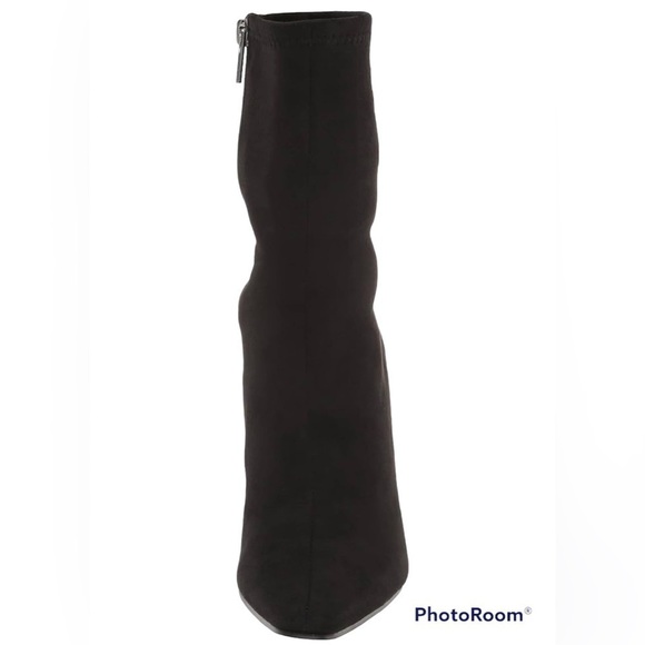 STEVE MADDEN VAKAY STRETCH ZIPPER MID CALF BOOTS NEW - Picture 6 of 9